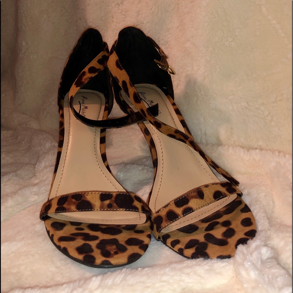Anne Michelle Cheetah Print Stiletto Heels